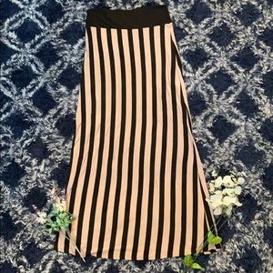 Striped Maxi Skirt